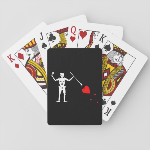 Edward Teach Blackbeard Flag Poker Cards