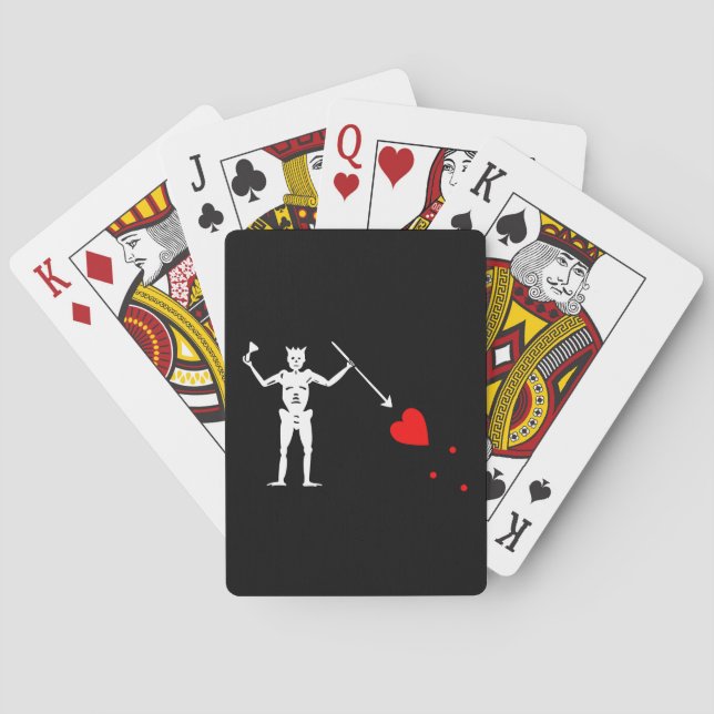 Edward Teach Blackbeard Flag Poker Cards (Back)