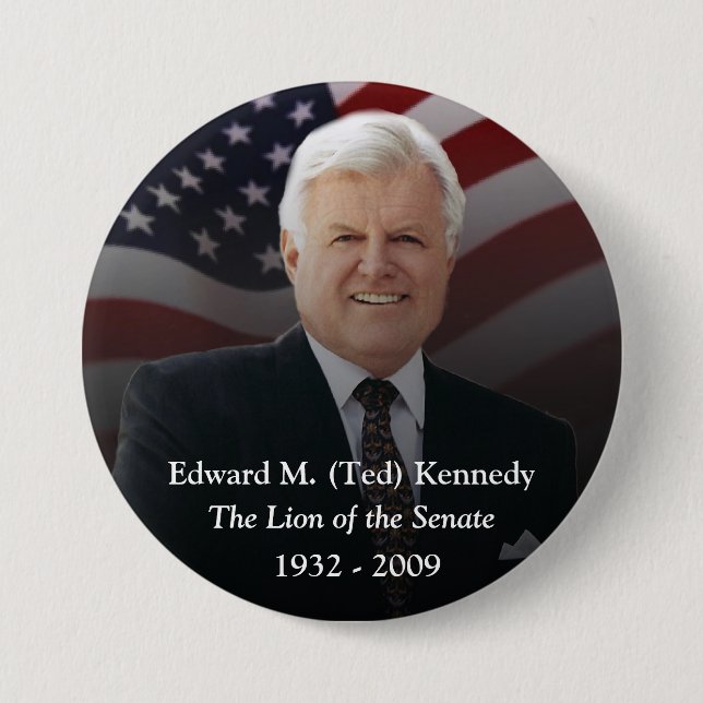 Edward (Ted) Kennedy Memorabilia Button (Front)