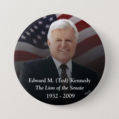 Edward Ted Kennedy Memorabilia Button