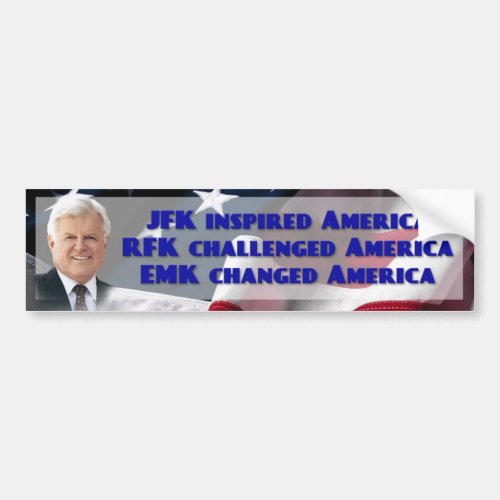 Edward Ted M Kennedy US Senator Bumper Sticker