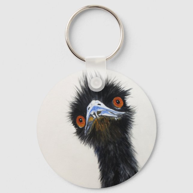 Edward the Erudite Emu Keychain (Front)