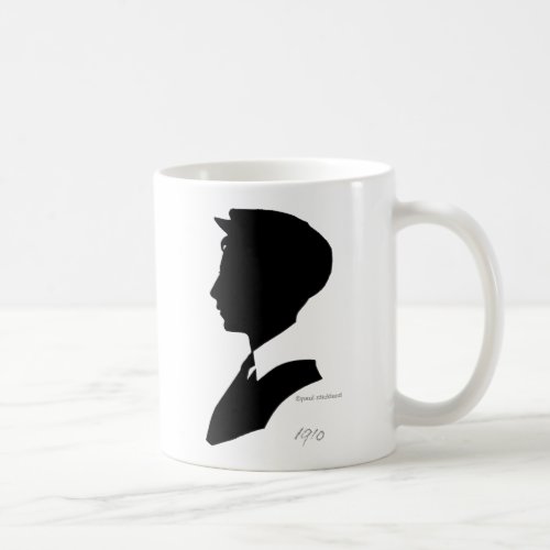 Edwardian Black and White Vintage Silhouette Coffee Mug
