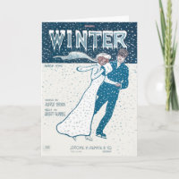 Edwardian Era Couple Ice Skating Sheet Music