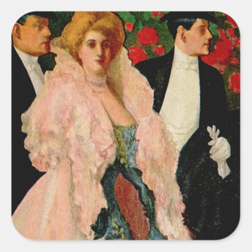 Edwardian Fashions Square Sticker