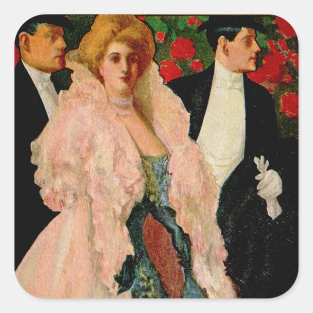 Edwardian Fashions Square Sticker (Front)