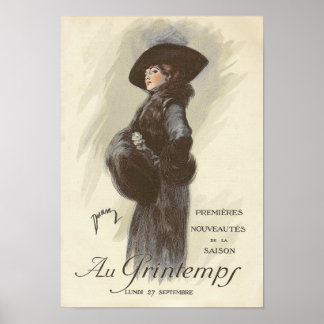 Edwardian French Fashion Poster