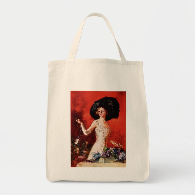 Edwardian Glamor Girl Tote Bag (Front)
