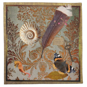 Edwardian Naturalist Cloth Napkin