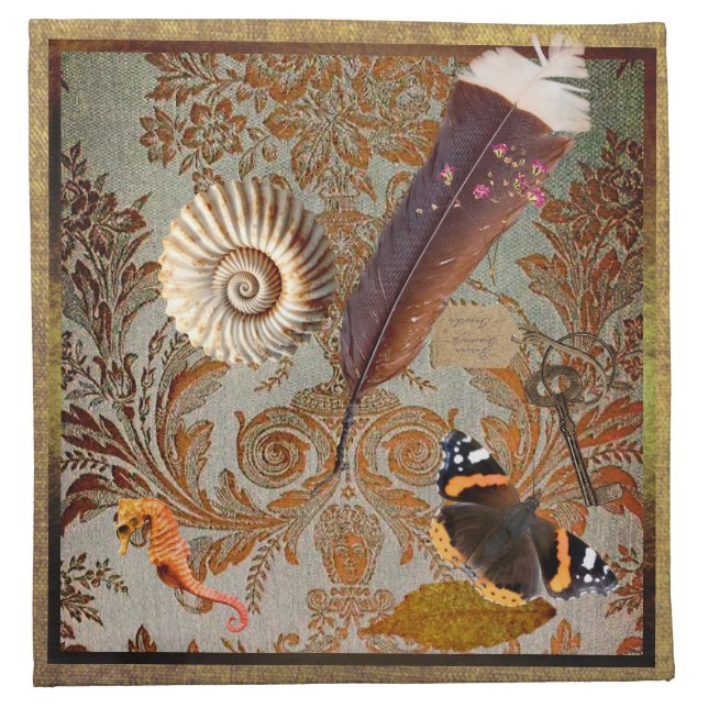 Edwardian Naturalist Cloth Napkin (Front)