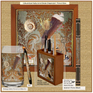 Edwardian Naturalist Desk Organizer