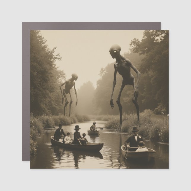 Edwardian Serenity with Lurking Shadows Car Magnet (Front)