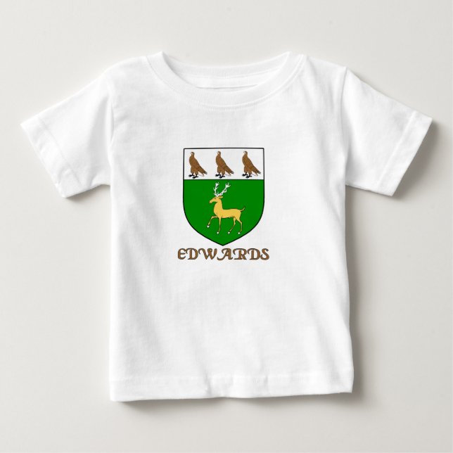 Edwards Family Shield Baby T-Shirt (Front)