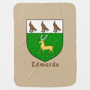 Edwards Heraldic Shield Baby Blanket