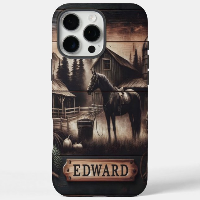 Edward's Rustic Farm Case-Mate iPhone Case (Back)