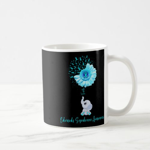 Edwards Syndrome Awareness Faith Elephant Survivor Coffee Mug