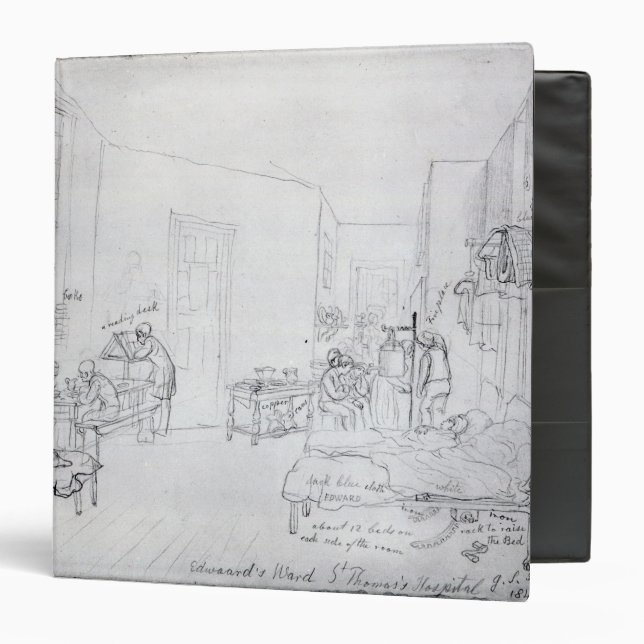 Edward's Ward, St. Thomas's Hospital, London 3 Ring Binder (Front/Inside)