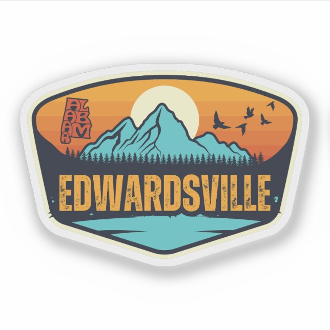 Edwardsville, Alabama Sticker (Front)