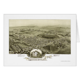 Edwardsville, PA Panoramic Map - 1892 Cards