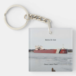 Edwin H. Gott acrylic key chain