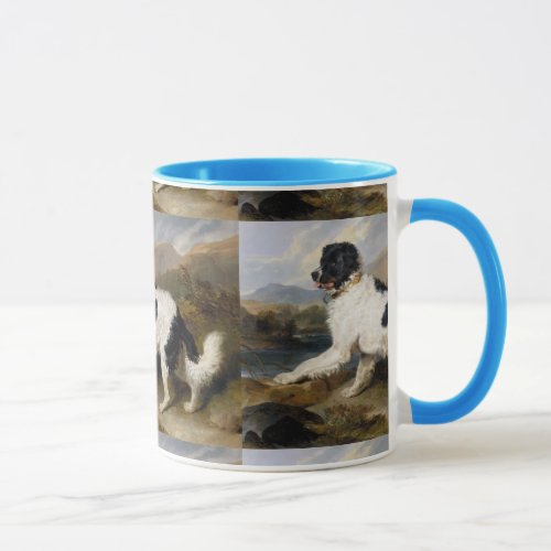 Edwin Henry Landseer Lion A Newfoundland Dog Mug