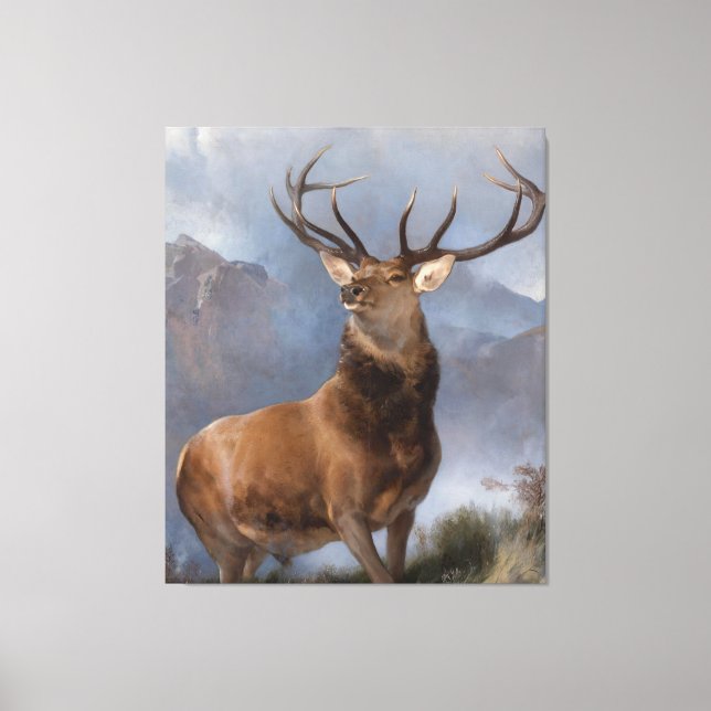 Edwin Henry Landseer | The Monarch of the Glen Canvas Print (Front)
