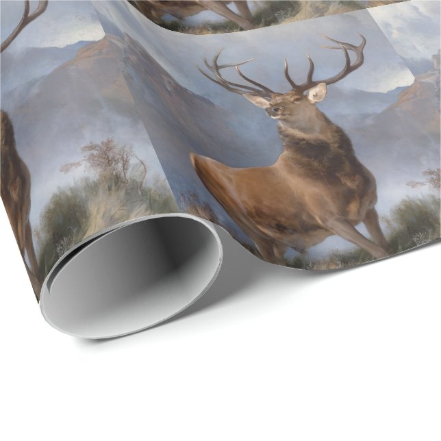 Edwin Henry Landseer | The Monarch of the Glen Wrapping Paper (Roll Corner)
