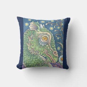 Edwin's Dragon Fantasy THROW PILLOW