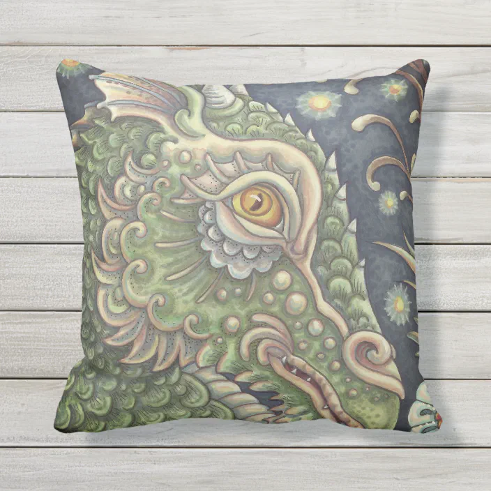Chinese Dragon Chinese Dragons Designs Dragon Chinese Fantasy Throw Pillow 16x16 Multicolor 