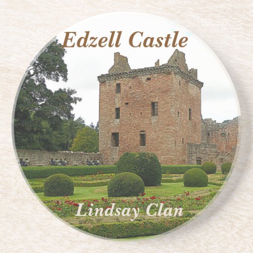 Edzell Castle  Lindsay Clan Sandstone Coaster