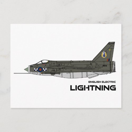 EE Lightning _ 19 Squadron RAF Postcard