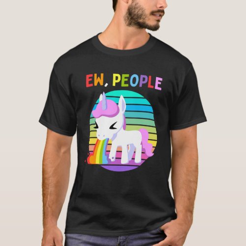 Ee People Unicorn Sunset Rainbow T_Shirt