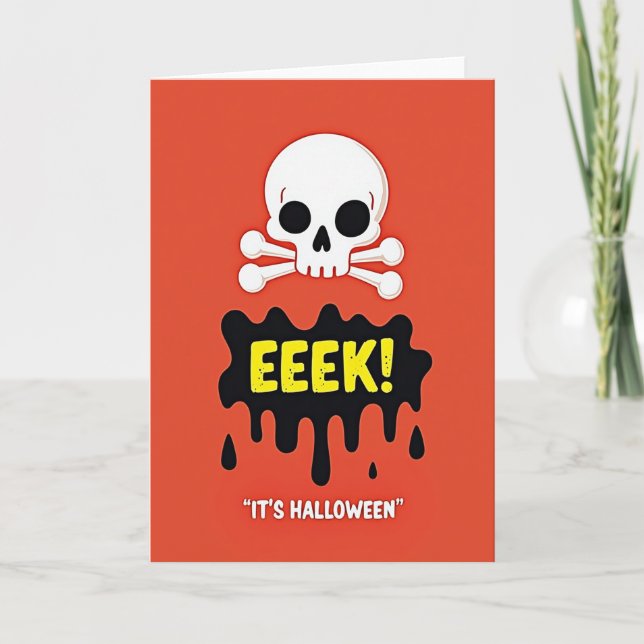 Eeek Halloween Card (Front)