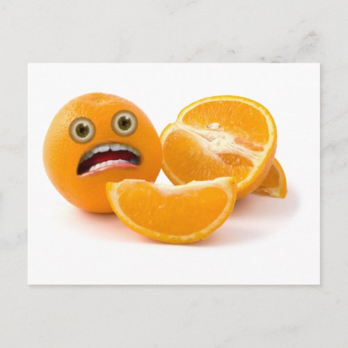 EEEK Stressed Out Orange Postcard