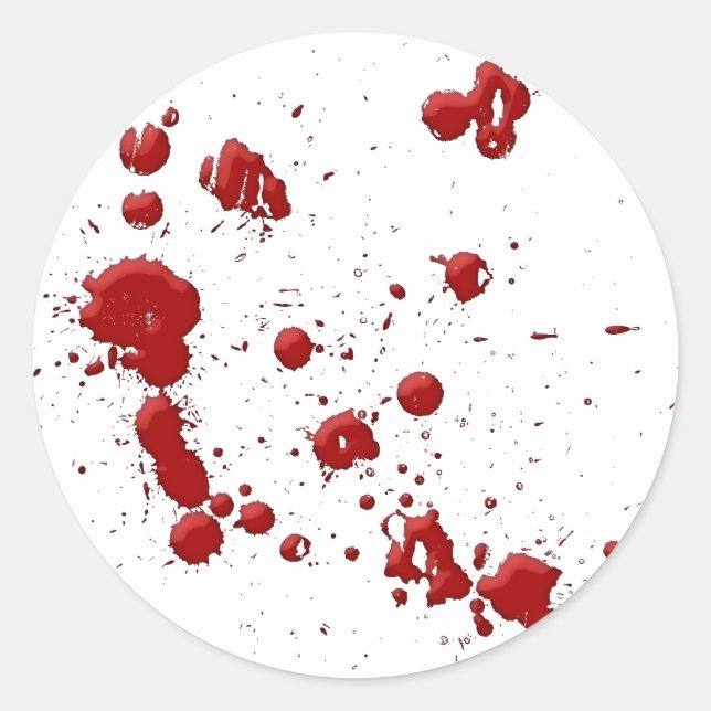 Eeew, is that blood on your classic round sticker (Front)