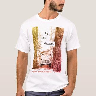 EEI bus in the redwoods colorized Men's t-shirt