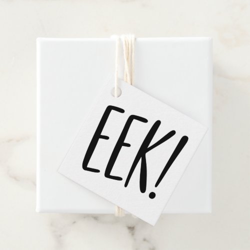 EEK! Funny Classroom Halloween | Spooky Treat Favor Tags