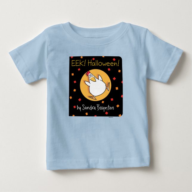EEK! HALLOWEEN! BOOK COVER [baby] Sandra Boynton Baby T-Shirt (Front)