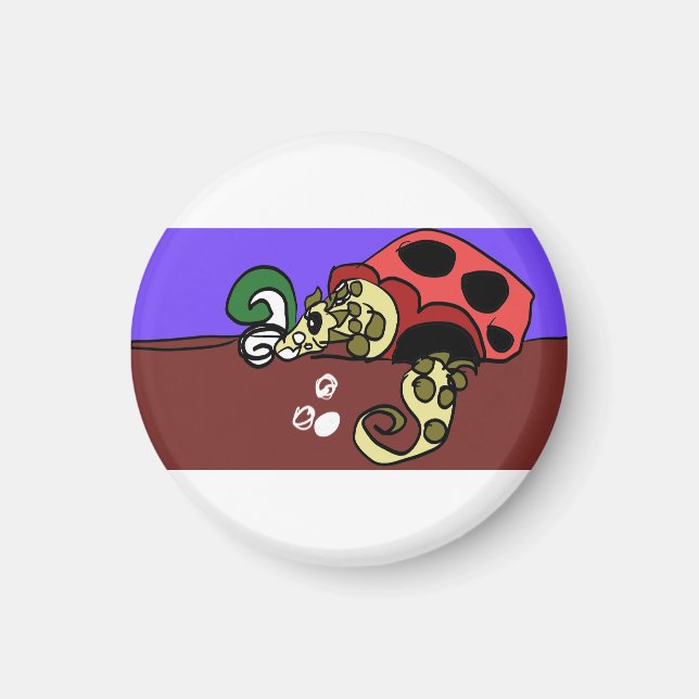 Eel art magnet (Front)