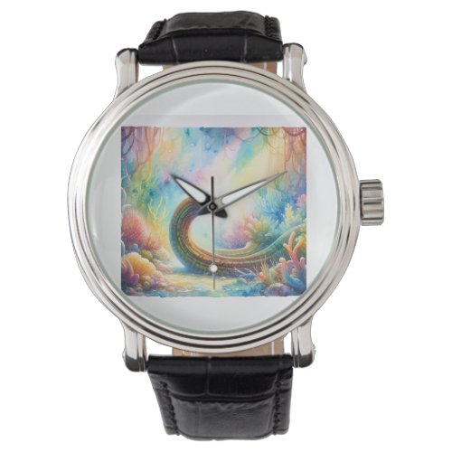 Eel Enchantment AREF803 _ Watercolor Watch