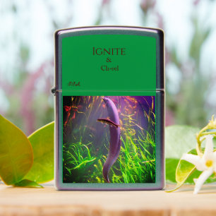 Eel Fish w/ Initials or Name Zippo Lighter