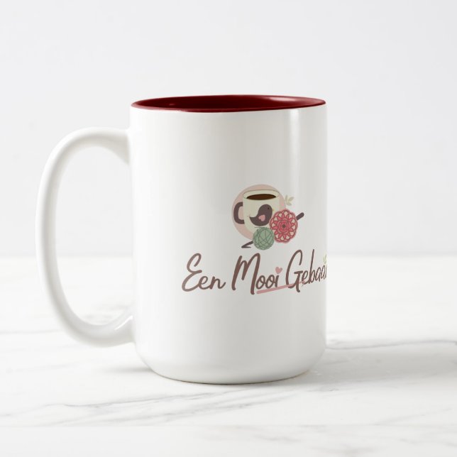 Een Mooi Gebaar Grote Mok Two-Tone Coffee Mug (Left)