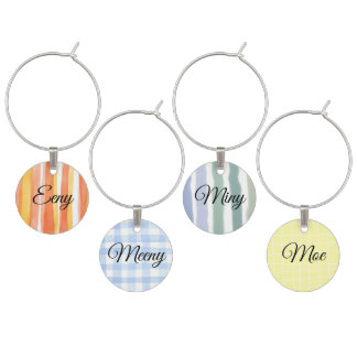 Eeny Meeny Miny Moe – Cute Pastel Party Set Wine Charm
