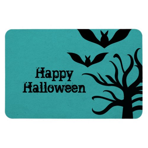 Eerie Bats Halloween Flexi Magnet Aqua Magnet