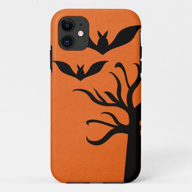 Eerie Bats iPhone 5 BT Case, Orange Case-Mate iPhone Case (Back)