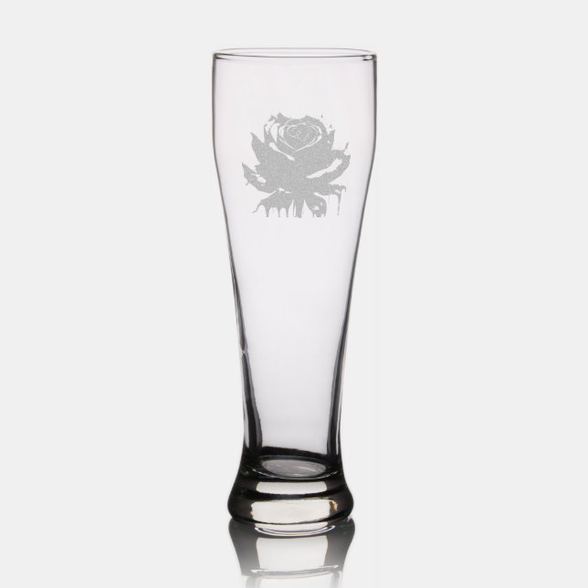 Eerie black rose Etched Glassware (Glassware)