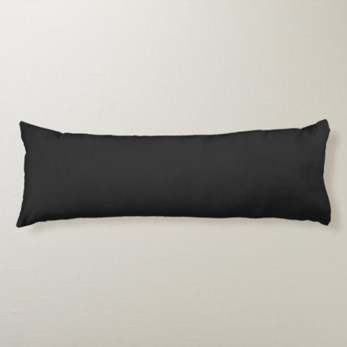 Eerie Black Solid Color Body Pillow