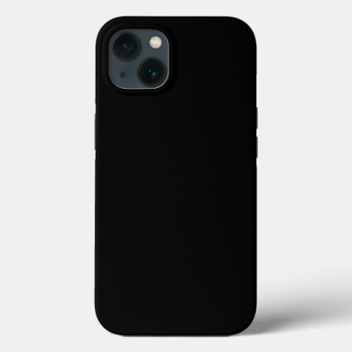 Eerie Black Solid Color iPhone 13 Case