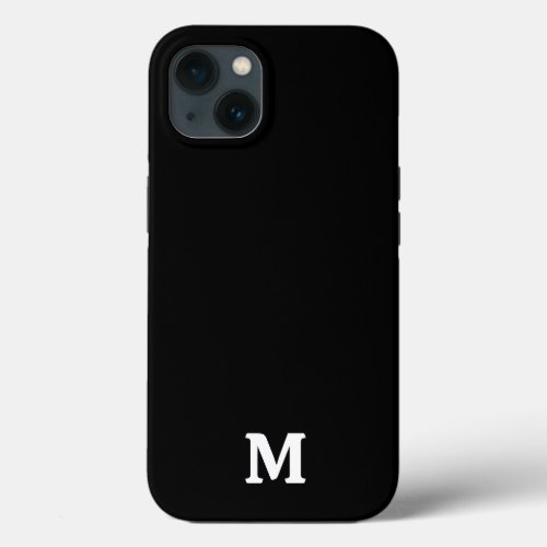 Eerie Black Solid Color iPhone 13 Case