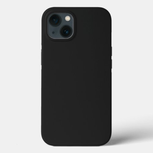 Eerie Black Solid Color iPhone 13 Case